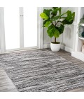 Loom Modern Strie' Black/Gray 4 ft. x 6 ft. Area Rug