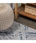 Slant Modern Abstract Gray/Blue 8 ft. x 10 ft. Area Rug