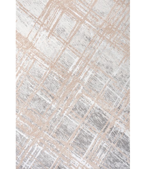 SILK ORCHID Area Rug Slant Modern Abstract Beige/Gray 8 ft. x 10 ft. Area Rug