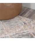 SILK ORCHID Area Rug Slant Modern Abstract Beige/Gray 8 ft. x 10 ft. Area Rug