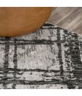 Slant Modern Abstract Black/Gray 3 ft. x 5 ft. Area Rug