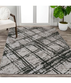 Jonathany Silk Orchid SOR201D Black/Gray Area Rug 3 ft. X 5 ft. Rectangle