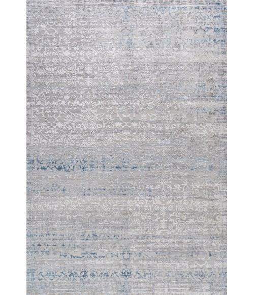 SILK ORCHID Area Rug Tidal Modern Strie' Gray/Blue 4 ft. x 6 ft. Area Rug