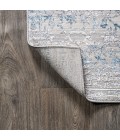 SILK ORCHID Area Rug Tidal Modern Strie' Gray/Blue 4 ft. x 6 ft. Area Rug