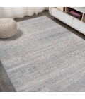 SILK ORCHID Area Rug Tidal Modern Strie' Gray/Blue 4 ft. x 6 ft. Area Rug