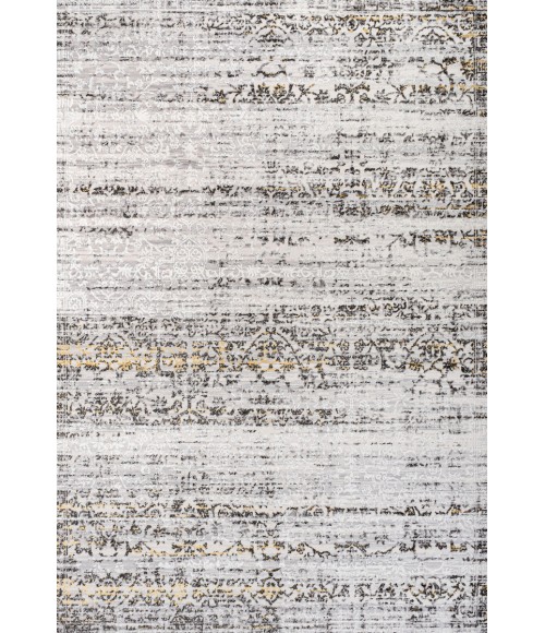 SILK ORCHID Area Rug Tidal Modern Strie' Ivory/Black 3 ft. x 5 ft. Area Rug