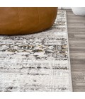 SILK ORCHID Area Rug Tidal Modern Strie' Ivory/Black 3 ft. x 5 ft. Area Rug