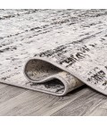 SILK ORCHID Area Rug Tidal Modern Strie' Ivory/Black 2 ft. x 8 ft. Runner Rug