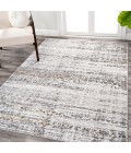 SILK ORCHID Area Rug Tidal Modern Strie' Ivory/Black 3 ft. x 5 ft. Area Rug