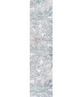 SILK ORCHID Area Rug Swirl Marbled Abstract Gray/Turquoise 2 ft. x 10 ft. Runner Rug