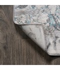 SILK ORCHID Area Rug Swirl Marbled Abstract Gray/Turquoise 4 ft. x 6 ft. Area Rug