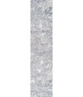 SILK ORCHID Area Rug Swirl Marbled Abstract Gray/Blue 2 ft. x 8 ft. Runner Rug