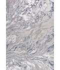 SILK ORCHID Area Rug Swirl Marbled Abstract Gray/Blue 4 ft. x 6 ft. Area Rug