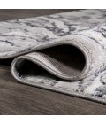 SILK ORCHID Area Rug Swirl Marbled Abstract Gray/Blue 2 ft. x 8 ft. Runner Rug