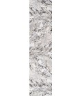 SILK ORCHID Area Rug Swirl Marbled Abstract Gray/Black 2 ft. x 10 ft. Runner Rug