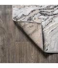 SILK ORCHID Area Rug Swirl Marbled Abstract Gray/Black 5 ft. x 8 ft. Area Rug