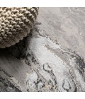 SILK ORCHID Area Rug Swirl Marbled Abstract Gray/Black 5 ft. x 8 ft. Area Rug