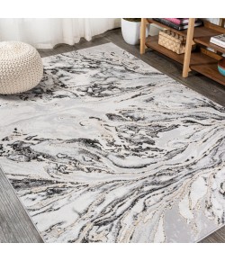 Jonathany Silk Orchid SOR203C Gray/Black Area Rug 5 ft. X 8 ft. Rectangle