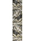 SILK ORCHID Area Rug Swirl Marbled Abstract Black/Yellow 2 ft. x 8 ft. Runner Rug