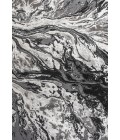 SILK ORCHID Area Rug Swirl Marbled Abstract Black/Ivory 3 ft. x 5 ft. Area Rug