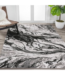 Jonathany Silk Orchid SOR203E Black/Ivory Area Rug 2 ft. 9 in. X 5 ft. Rectangle