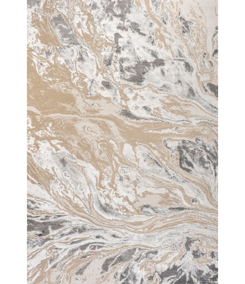 Swirl Marbled Abstract Beige/Ivory 5 ft. x 8 ft. Area Rug
