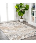 Swirl Marbled Abstract Beige/Ivory 5 ft. x 8 ft. Area Rug