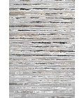 SILK ORCHID Area Rug Batten Modern Stripe Gray/Black 5 ft. x 8 ft. Area Rug