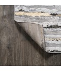 SILK ORCHID Area Rug Batten Modern Stripe Gray/Black 5 ft. x 8 ft. Area Rug
