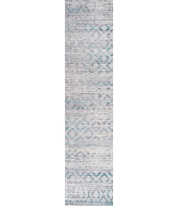 Jonathany Silk Orchid SOR206A Gray/Turquoise Area Rug 2 ft. X 10 ft. Runner