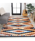 SOUTH WESTERN Area Rug Konya Diamond Kilim Geometric Yellow/Red/Blue 3 ft. x 5 ft. Area Rug