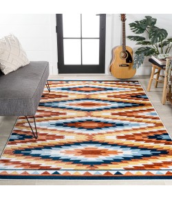 Jonathany South Western SWC101A Yellow/Red/Blue Area Rug 7 ft. 9 in. X 10 ft. Rectangle