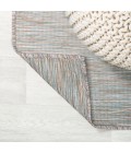 TUSCAN SUN COLLECTION Area Rug Ethan Modern Flatweave Solid Gray 2 ft. x 8 ft. Indoor/Outdoor Runner Rug