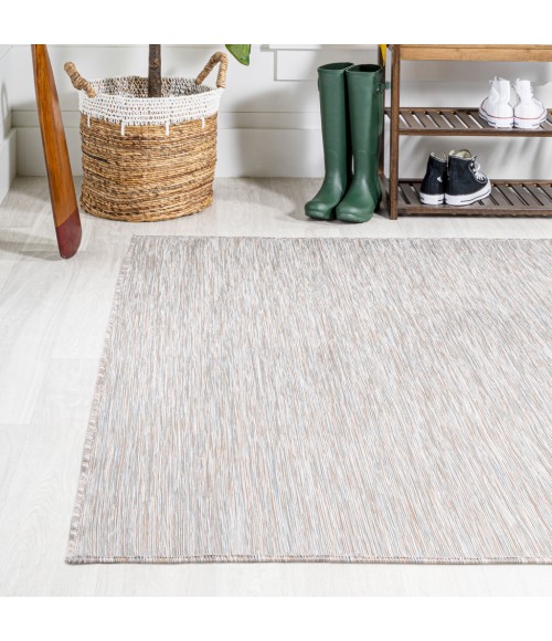 TUSCAN SUN COLLECTION Area Rug Ethan Modern Flatweave Solid Gray 4 ft. x 6 ft. Indoor/Outdoor Area Rug