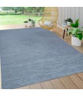 TUSCAN SUN COLLECTION Area Rug Ethan Modern Flatweave Solid Blue 9 ft. x 12 ft. Indoor/Outdoor Area Rug