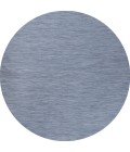 TUSCAN SUN COLLECTION Area Rug Ethan Modern Flatweave Solid Blue 6' Round Indoor/Outdoor Area Rug