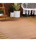 Ethan Modern Flatweave Solid Orange 8 ft. x 10 ft. Indoor/Outdoor Area Rug