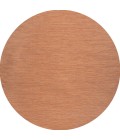 TUSCAN SUN COLLECTION Area Rug Ethan Modern Flatweave Solid Orange 6' Round Indoor/Outdoor Area Rug