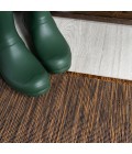 TUSCAN SUN COLLECTION Area Rug Ethan Modern Flatweave Solid Brown 6' Square Indoor/Outdoor Area Rug