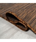 TUSCAN SUN COLLECTION Area Rug Ethan Modern Flatweave Solid Brown 6' Square Indoor/Outdoor Area Rug