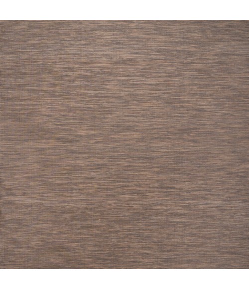 TUSCAN SUN COLLECTION Area Rug Ethan Modern Flatweave Solid Brown 6' Square Indoor/Outdoor Area Rug