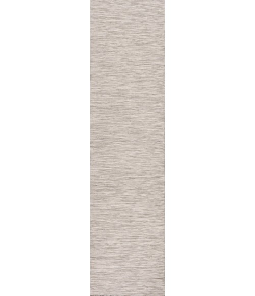TUSCAN SUN COLLECTION Area Rug Ethan Modern Flatweave Solid Light Gray 2 ft. x 8 ft. Indoor/Outdoor Runner Rug