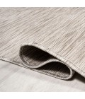 TUSCAN SUN COLLECTION Area Rug Ethan Modern Flatweave Solid Light Gray 6' Round Indoor/Outdoor Area Rug