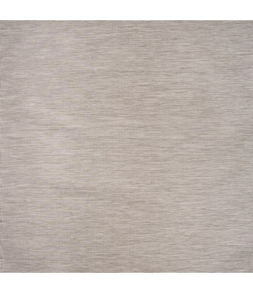 TUSCAN SUN COLLECTION Area Rug Ethan Modern Flatweave Solid Light Gray 6' Square Indoor/Outdoor Area Rug