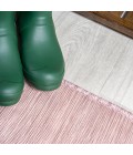 TUSCAN SUN COLLECTION Area Rug Ethan Modern Flatweave Solid Pink 6' Square Indoor/Outdoor Area Rug