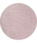 TUSCAN SUN COLLECTION Area Rug Ethan Modern Flatweave Solid Pink 6' Round Indoor/Outdoor Area Rug
