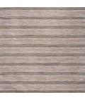 TUSCAN SUN COLLECTION Area Rug Bo Modern Farmhouse Wide Stripe Brown/Natural 6' Square Indoor/Outdoor Area Rug