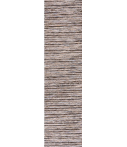 TUSCAN SUN COLLECTION Area Rug Finn Modern Farmhouse Pinstripe Dark Gray/Blue 2 ft. x 8 ft. Indoor/Outdoor Runner Rug