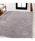 TUSCAN SUN COLLECTION Area Rug Finn Modern Farmhouse Pinstripe Dark Gray/Blue 5 ft. x 8 ft. Indoor/Outdoor Area Rug