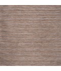 TUSCAN SUN COLLECTION Area Rug Finn Modern Farmhouse Pinstripe Brown/Natural 6' Square Indoor/Outdoor Area Rug